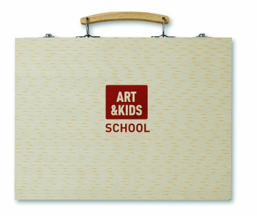 Logotrade promotional giveaway image of: Artist's set in wooden box