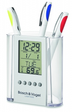 Logo trade advertising product photo of: Pen holder with calendar