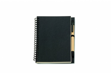 Logo trade corporate gifts picture of: B6 Recycled notebook with pen