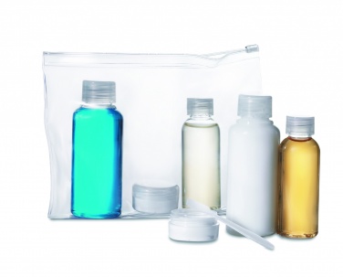 Logo trade advertising products image of: Travelling pouch with bottles