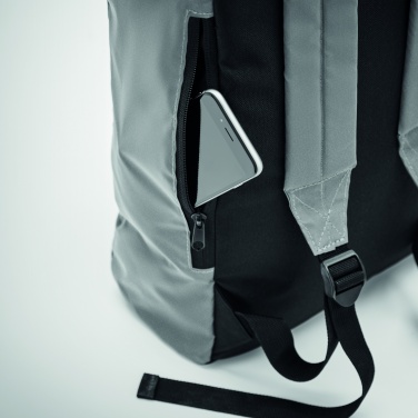 Logotrade advertising product picture of: Reflective Rolltop backpack