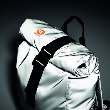 Logo trade promotional products image of: Reflective Rolltop backpack