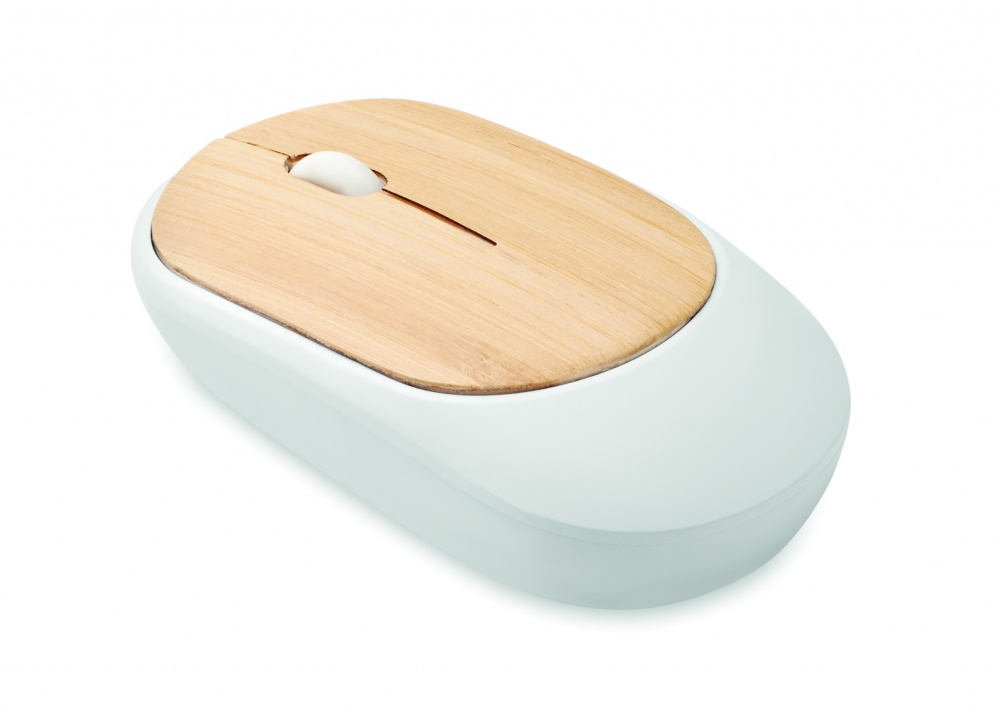Logo trade promotional gifts picture of: Wireless mouse in bamboo