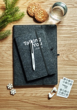 Logotrade promotional giveaways photo of: A5 notebook RPET felt