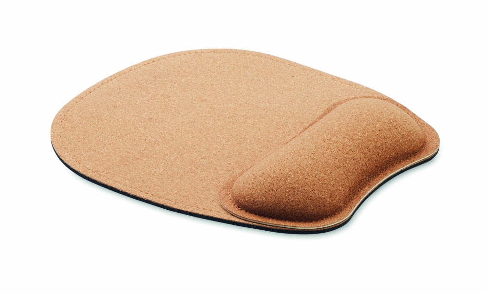 Logo trade promotional items image of: Ergonomic cork mouse mat