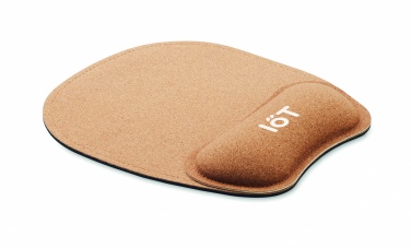 Logo trade business gifts image of: Ergonomic cork mouse mat