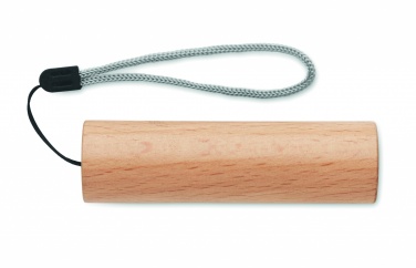 Logotrade promotional item picture of: Beech wood rechargeable torch
