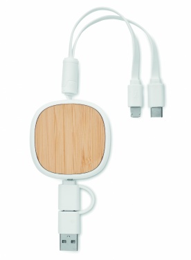 Logo trade corporate gifts picture of: Retractable charging USB cable