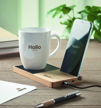 Logo trade promotional items picture of: 1Wireless charger mug warmer