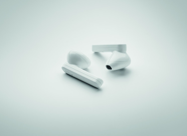 Logo trade promotional giveaways picture of: TWS earbuds with solar charger