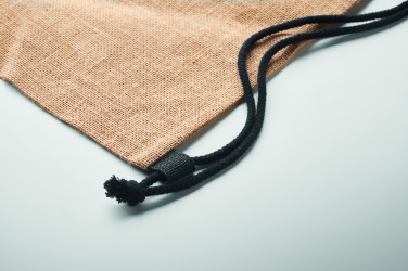 Logo trade promotional products image of: Jute drawstring bag