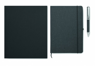 Logotrade advertising product picture of: Recycled leather notebook set
