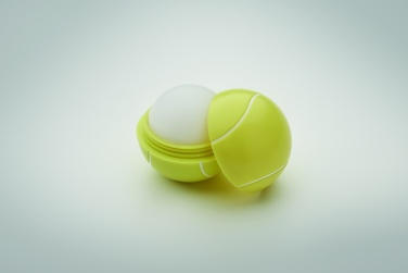 Logotrade advertising product picture of: Lip balm in tennis ball shape