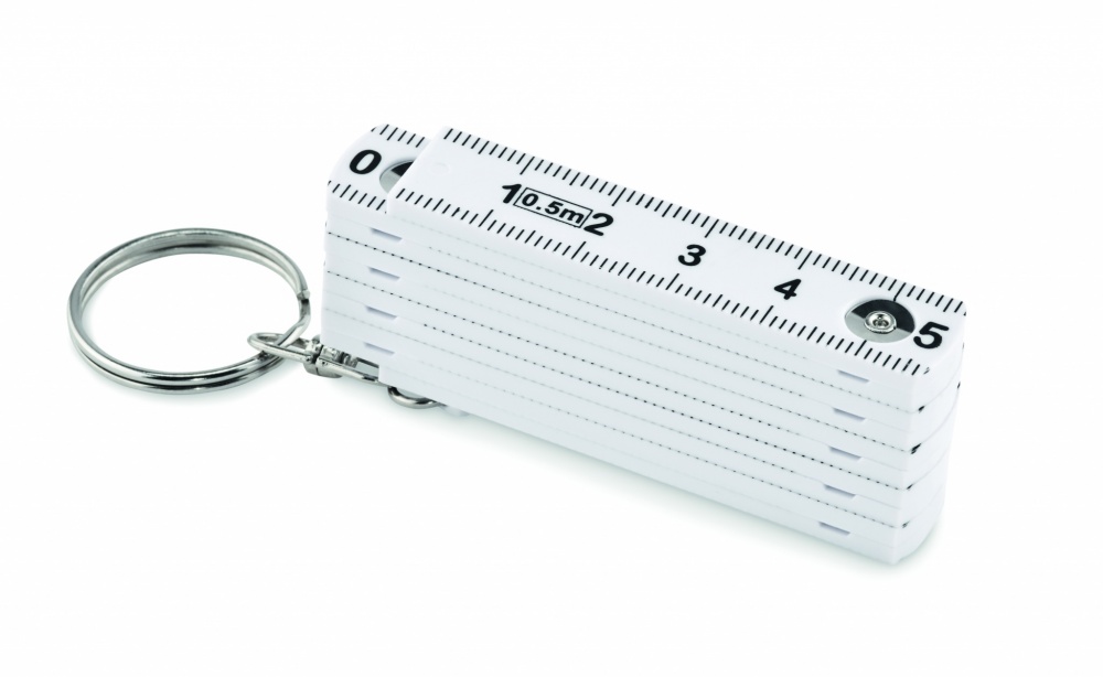 Logotrade promotional giveaway image of: Carpenters ruler key ring 50cm Kotka