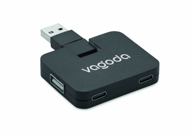 Logo trade promotional giveaways picture of: 4 port USB hub