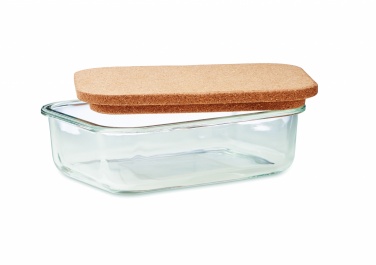 Logo trade advertising product photo of: Glass lunch box with cork lid
