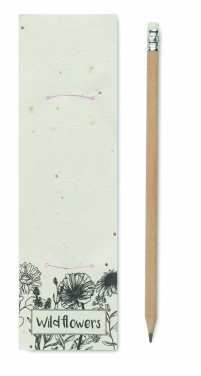 Logotrade promotional merchandise image of: Natural pencil in seeded pouch