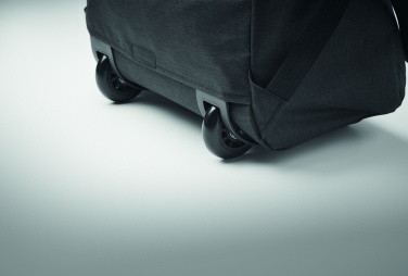 Logo trade advertising product photo of: A portable backpack trolley with wheels, made of 600D RPET polyester