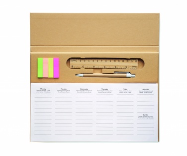 Logotrade promotional giveaways photo of: Weekly desktop planner