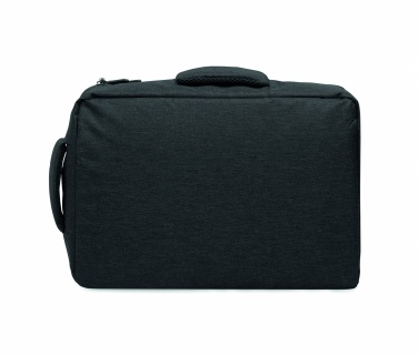 Logotrade promotional product picture of: A safe 15-inch laptop backpack made of 300D RPET with a 210D RPET lining and customizable printing.