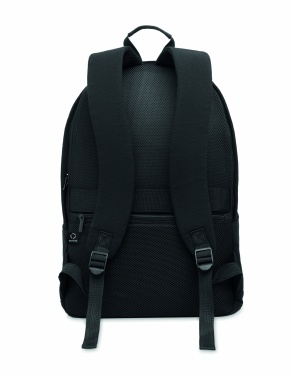 Logotrade promotional item picture of: A 15-inch laptop backpack made of recycled pre-consumer cotton and recycled polyester with customizable printing.