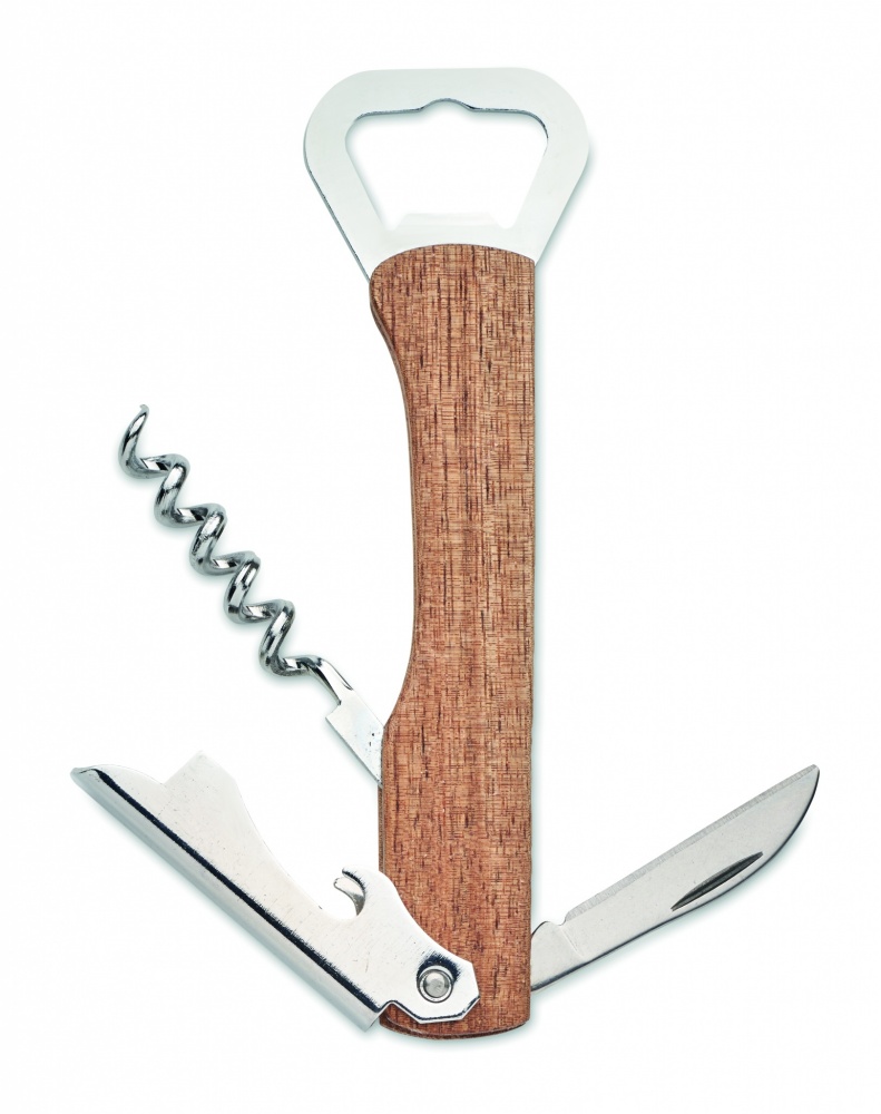 Logotrade advertising product image of: 3 in 1 bamboo bottle opener WOOL