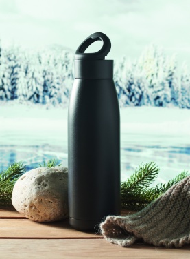 Logo trade promotional item photo of: Heat-cool double wall bottle