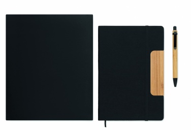 Logo trade promotional gifts image of: A5 RPET notebook set