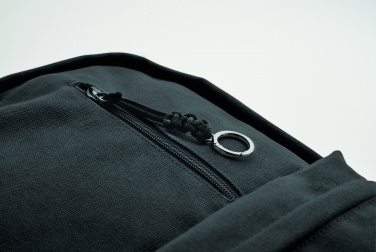 Logo trade corporate gifts picture of: A 15-inch laptop backpack made of recycled pre-consumer cotton with customizable printing