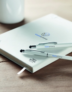 Logo trade business gifts image of: A5 antibacterial notebook