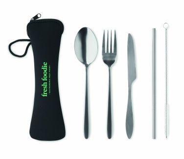Logo trade promotional gift photo of: Cutlery set stainless steel