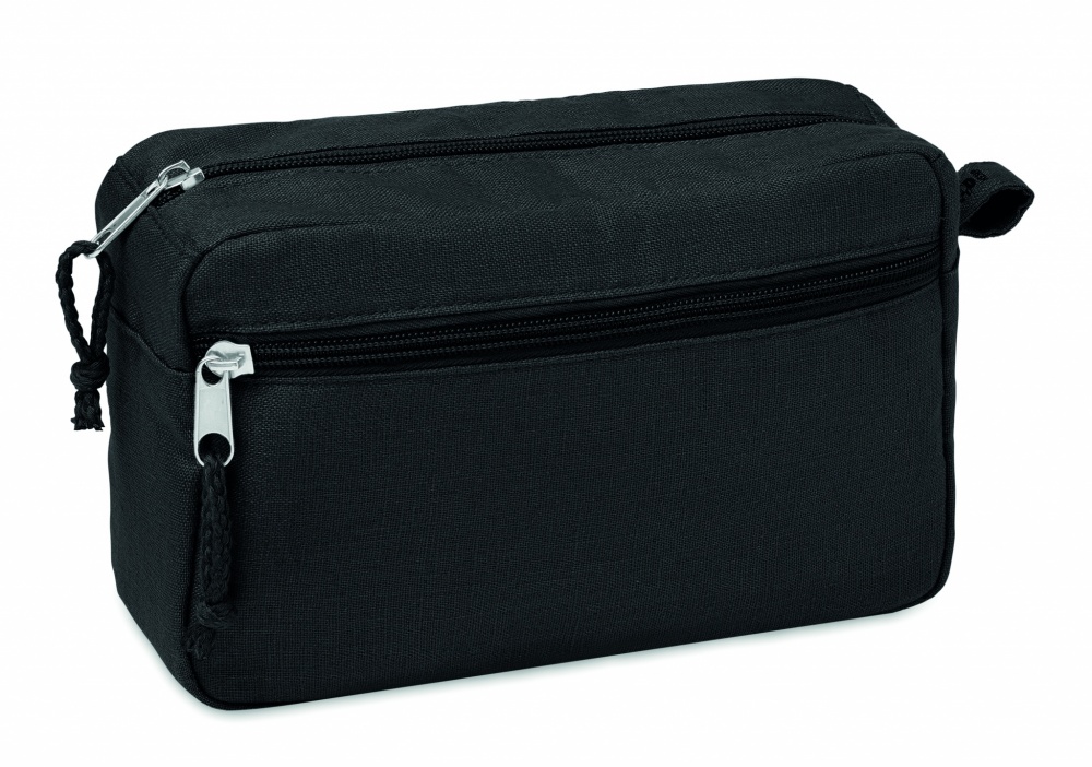 Logotrade promotional merchandise image of: Hemp toilet bag hemp 200 gr/m²