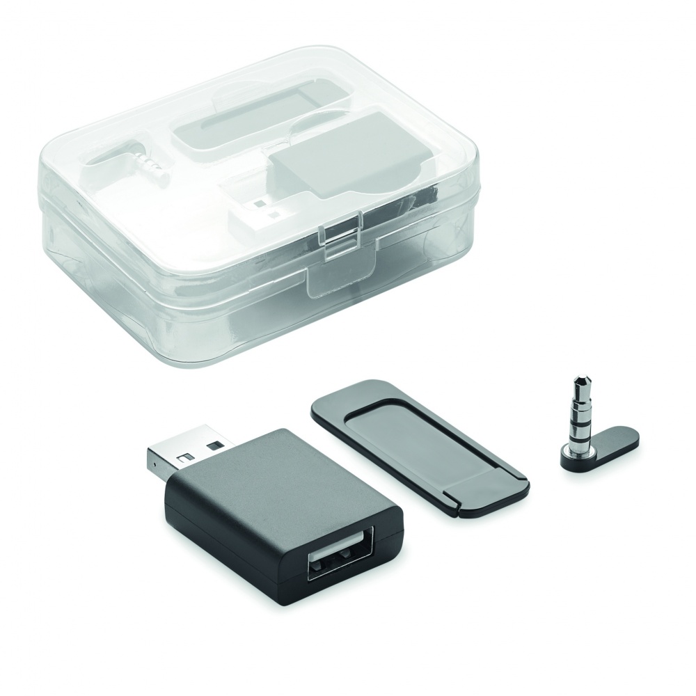Logo trade promotional merchandise picture of: Webcam data and audio blocker