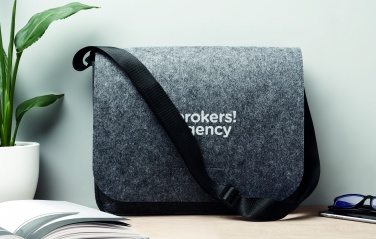 Logo trade corporate gifts image of: RPET felt laptop bag