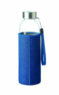 Logotrade promotional merchandise image of: Glass bottle in pouch 500 ml