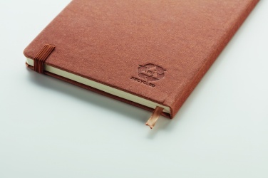 Logotrade promotional giveaway image of: Recycled Leather A5 notebook