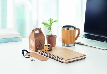 Logo trade promotional merchandise image of: A5 Pine tree GROWNOTEBOOK™