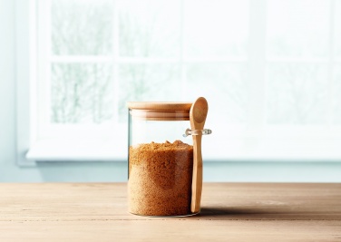 Logotrade business gifts photo of: Glass jar with spoon 600 ml