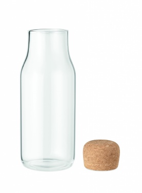 Logo trade promotional items picture of: Glass bottle cork lid 600 ml