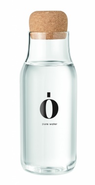 Logo trade promotional products image of: Glass bottle cork lid 600 ml