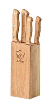 Logotrade promotional item picture of: 5 piece knife set in base