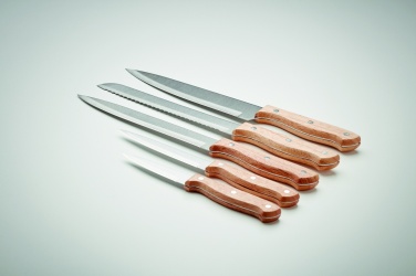 Logotrade promotional products photo of: 5 piece knife set in base