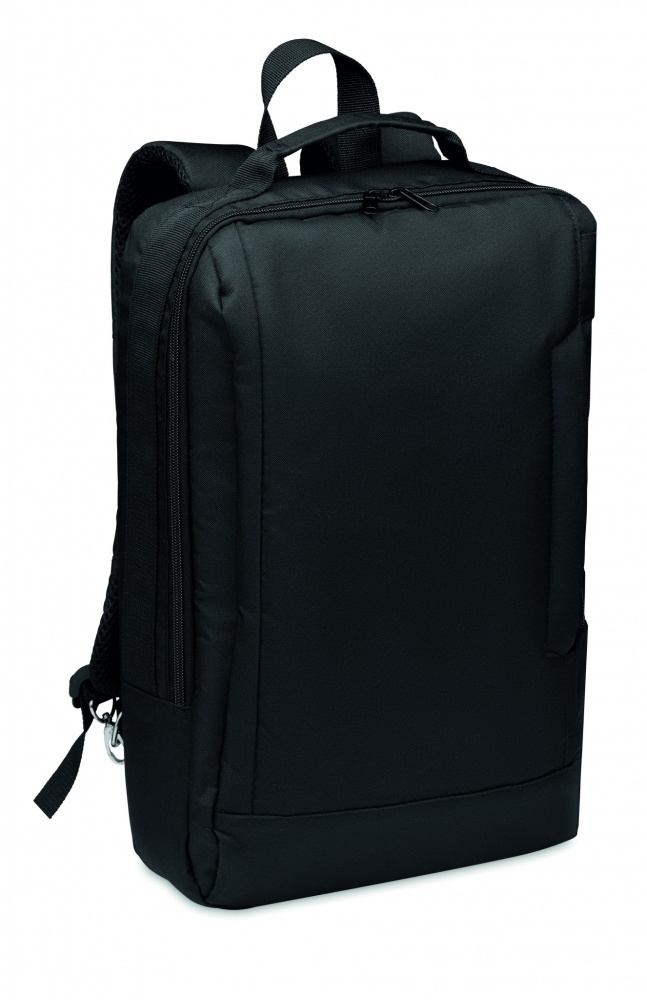 Logo trade promotional merchandise picture of: Laptop backpack in 300D RPET