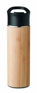 Logotrade promotional merchandise picture of: Double wall bamboo flask 450ml