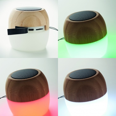 Logo trade promotional items picture of: 5.0 wireless bamboo speaker