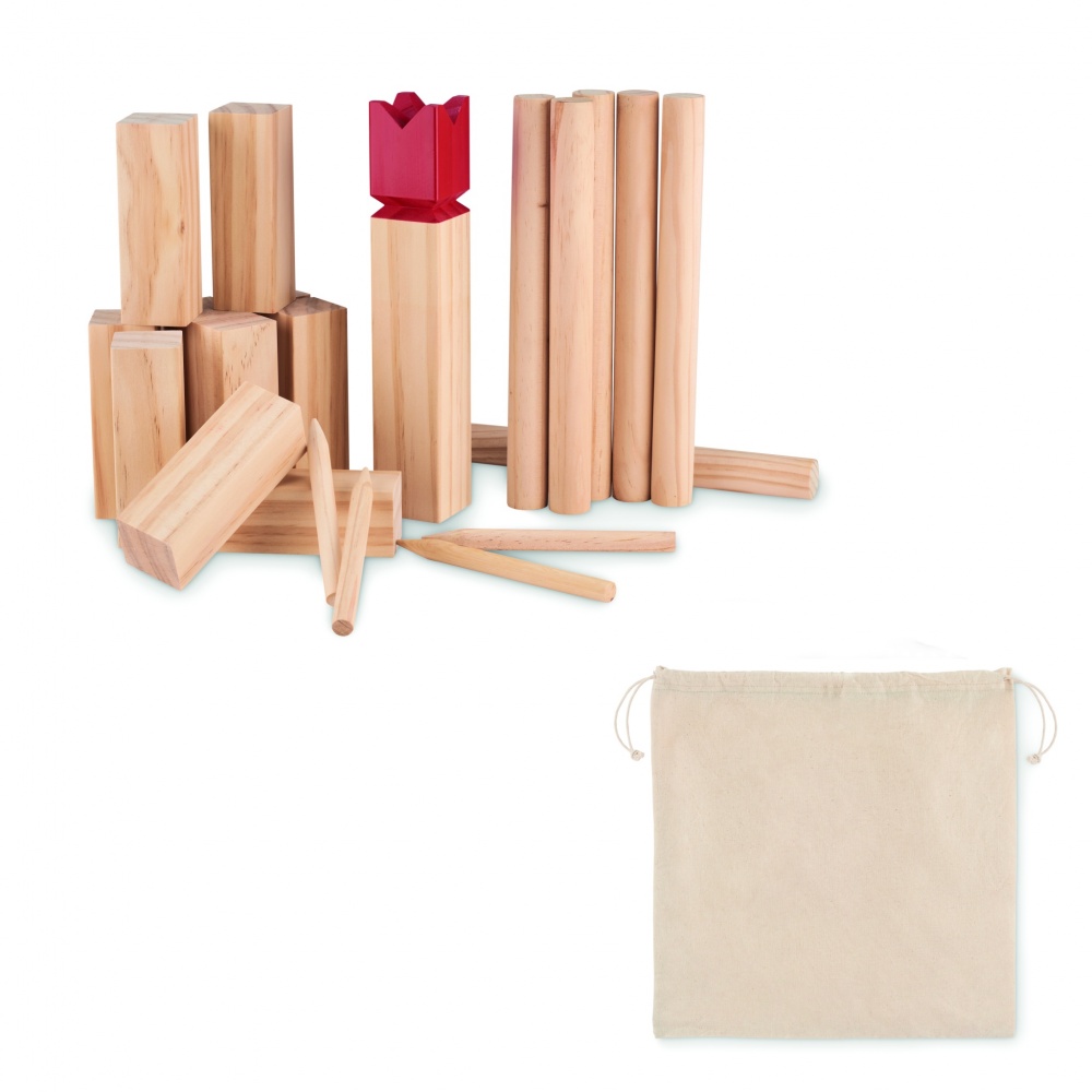 Logo trade promotional gift photo of: Pinewood outdoor throwing game