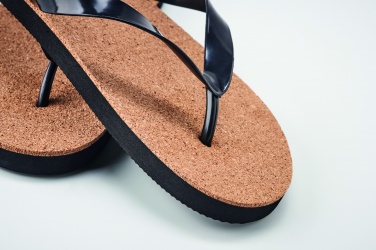 Logo trade promotional products image of: Cork beach slippers L