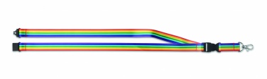 Logo trade promotional giveaways picture of: Rainbow RPET lanyard