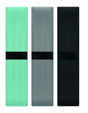 Logo trade promotional giveaways image of: Set of 3 fitness bands in pouch