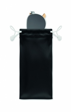 Logo trade corporate gifts image of: Bamboo sunglasses in pouch TARTU